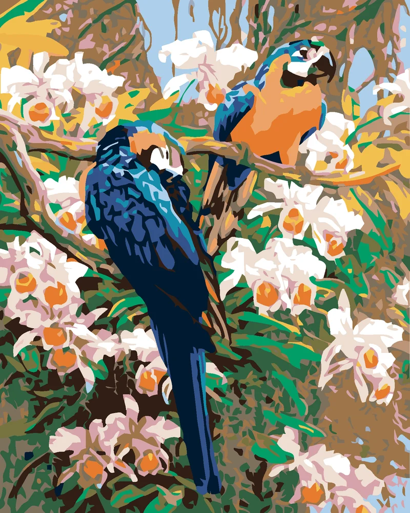 Diamond painting - PAPAGEIEN II