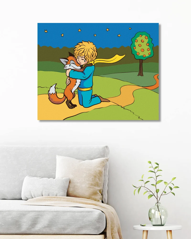 Diamond painting - DER KLEINE PRINZ UMARMT DEN FUCHS