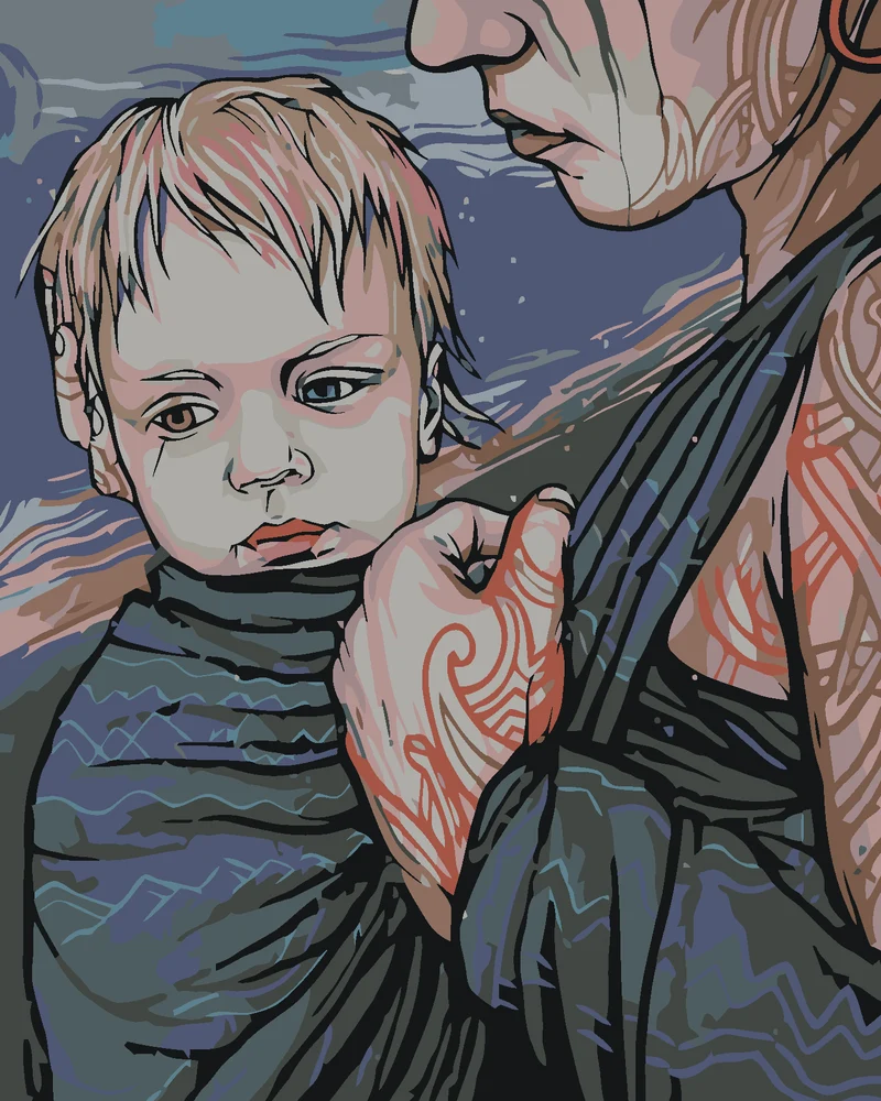 Diamond painting - MUTTER MIT SOHN