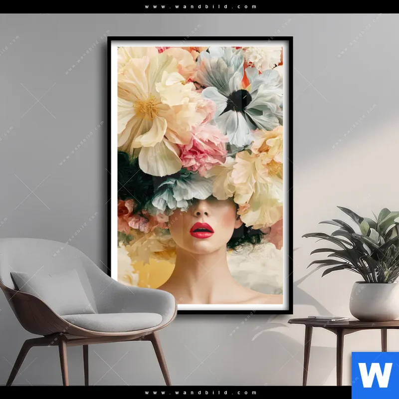 Poster | Florale Diva | Hochformat