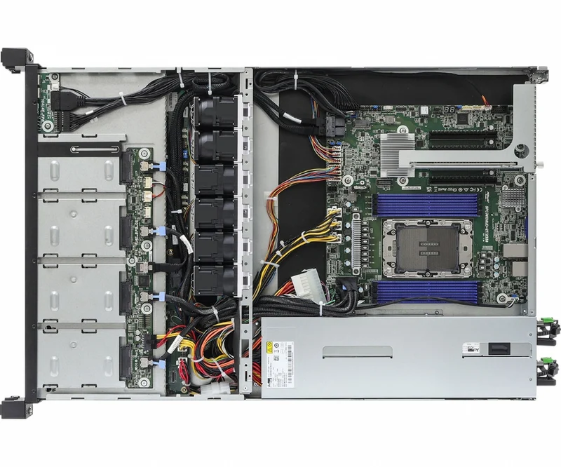 ASRock Rack 1U4L4E-EGS/2T 1U Rackmount Server Barebone - Supports Single 4th Gen Intel Xeon Scalable CPU - 4x 3.5" & 4x 2.5" Hot-Swap - Dual PSU