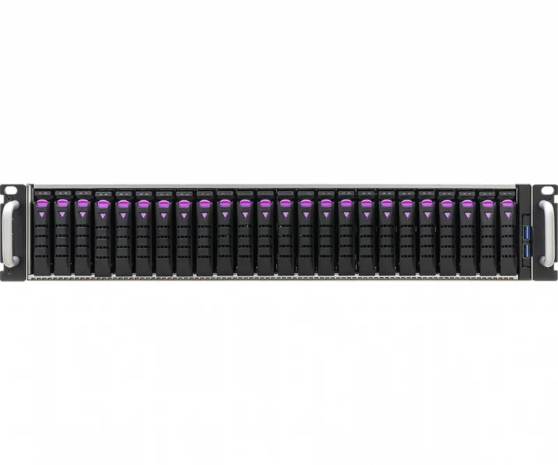 ASRock Rack 2U24E-EGS2 2U Rackmount Server Barebone - Supports Dual 4th Gen Intel Xeon Scalable CPU - 24x 2.5" Hot-Swap - Dual PSU