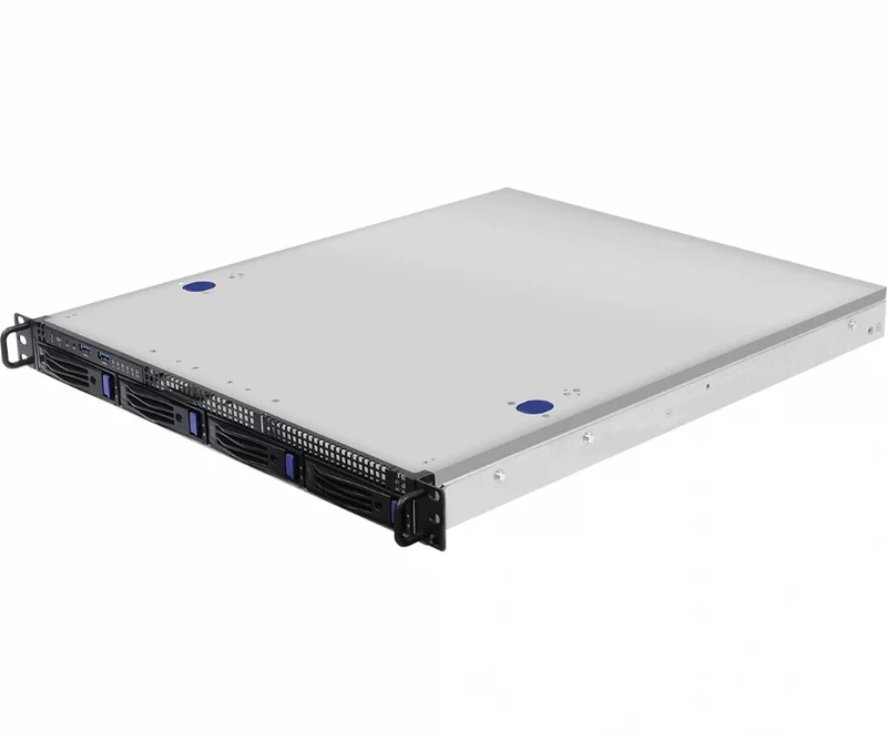 ASRock Rack 1U4LW-B650/2L2T Rackmount Server Barebone - Supports AMD Ryzen 7000 Series CPU - 4x 3.5" Hot-Swap - Single PSU