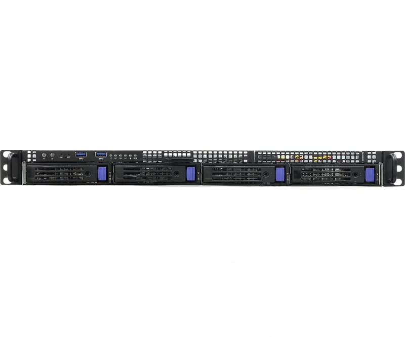 ASRock Rack 1U4LW-B650/2L2T Rackmount Server Barebone - Supports AMD Ryzen 7000 Series CPU - 4x 3.5" Hot-Swap - Single PSU