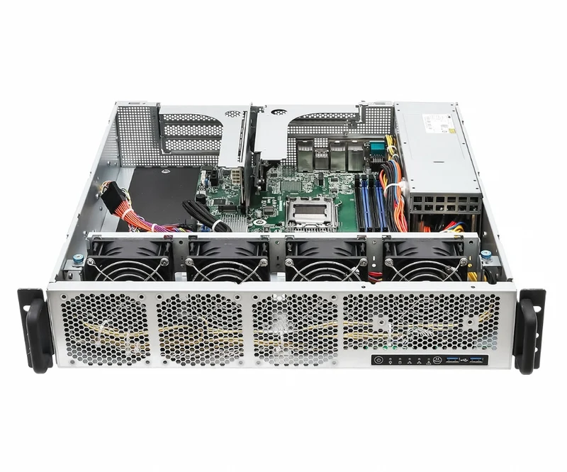 ASRock Rack 2U1G-B650 2U Rackmount Server Barebone - Single AMD EPYC 4004 or Ryzen 7000 Series CPU - Dual PSU
