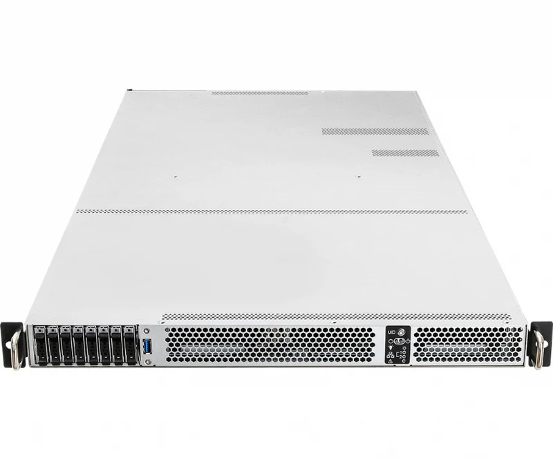 ASRock Rack 1U4G-ROME Rackmount Server Barebone - Supports Single AMD ROME 3rd Gen CPU - Up to 4x GPU Support - 8x E.1 Hot-Swap - Dual PSU