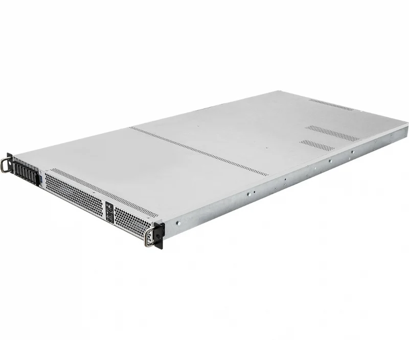 ASRock Rack 1U4G-ROME Rackmount Server Barebone - Supports Single AMD ROME 3rd Gen CPU - Up to 4x GPU Support - 8x E.1 Hot-Swap - Dual PSU