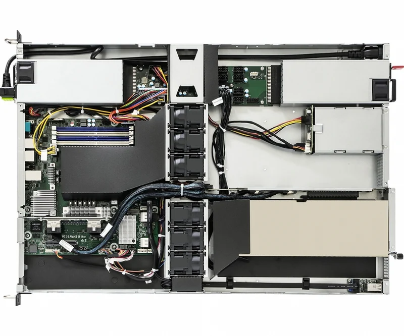 ASRock Rack 1U1G-X570/2L2T Rackmount Server Barebone - Supports Single AMD Ryzen 5000 Series CPU - 1x Full Height GPU Support - Front IO - Single PSU