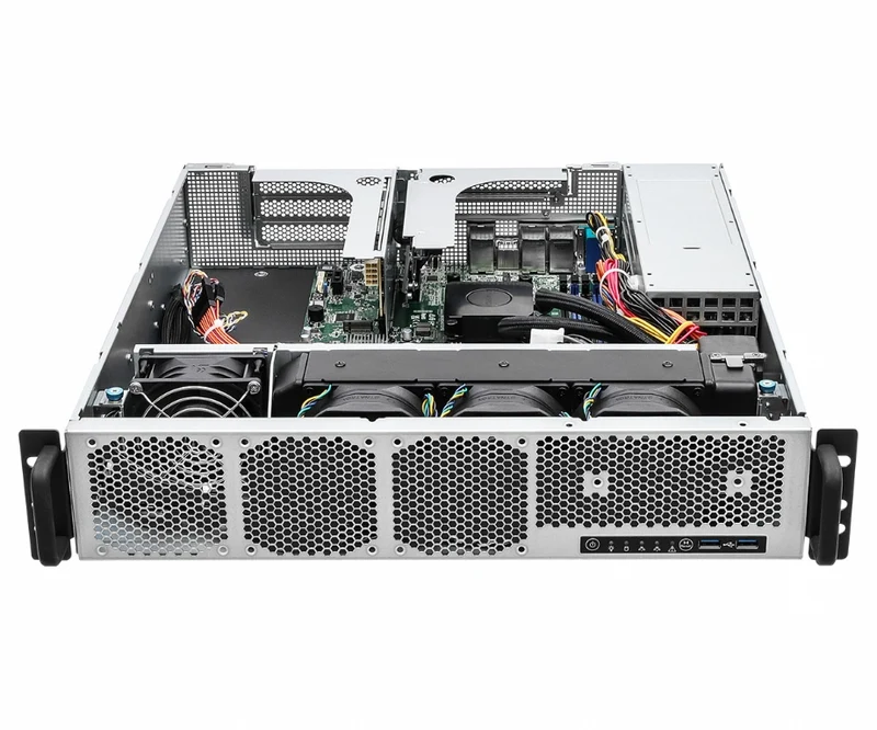 ASRock Rack 2U1G-B650/AQUA 2U Rackmount Server Barebone - Single AMD EPYC 4004 or Ryzen 7000 Series CPU - Liquid Cooled - Dual PSU