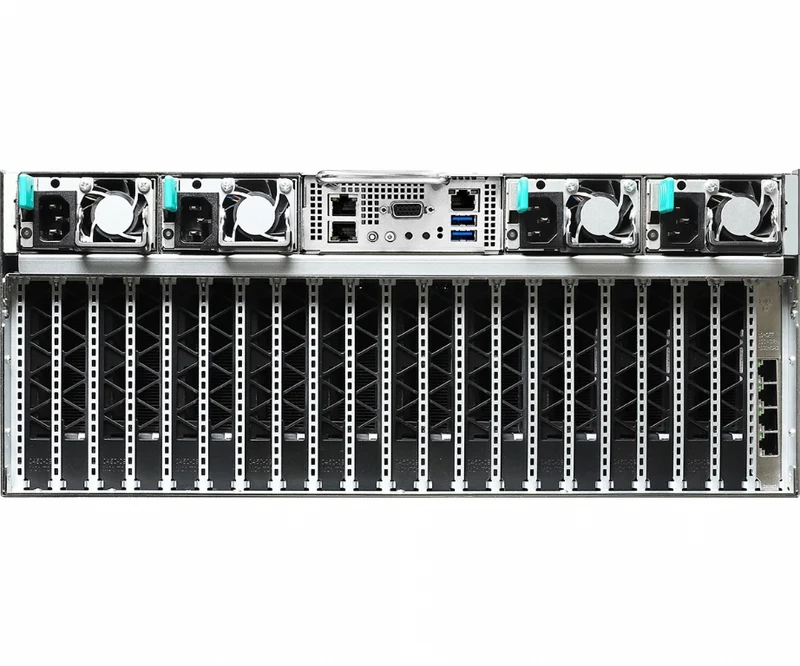 ASRock Rack 4U10G-ROME2/2T Rackmount Server Barebone - Supports Dual AMD ROME 3rd Gen CPU - 10x GPU Support - 12x Hot-Swap - 3+1 PSU