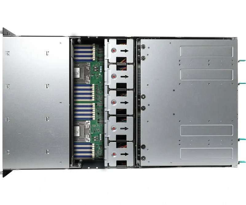 ASRock Rack 4U10G-ROME2/2T Rackmount Server Barebone - Supports Dual AMD ROME 3rd Gen CPU - 10x GPU Support - 12x Hot-Swap - 3+1 PSU