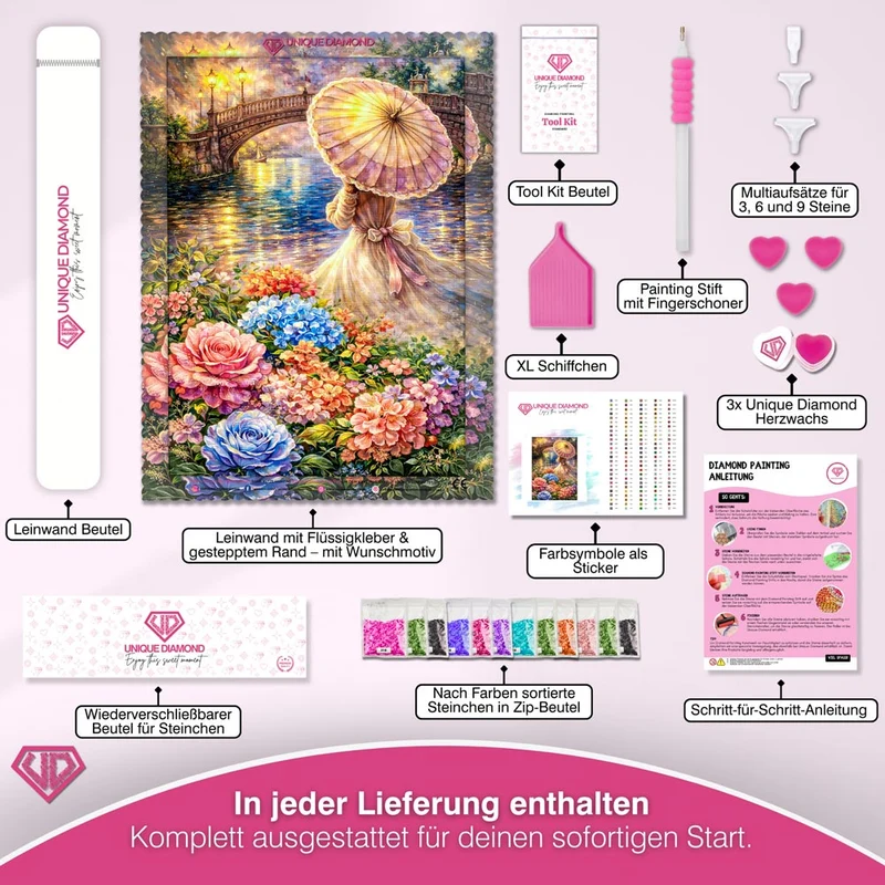 5D Diamond Painting – Golden Reverie