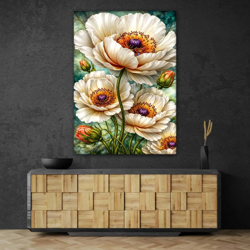 5D Diamond Painting – Ivory Bloom