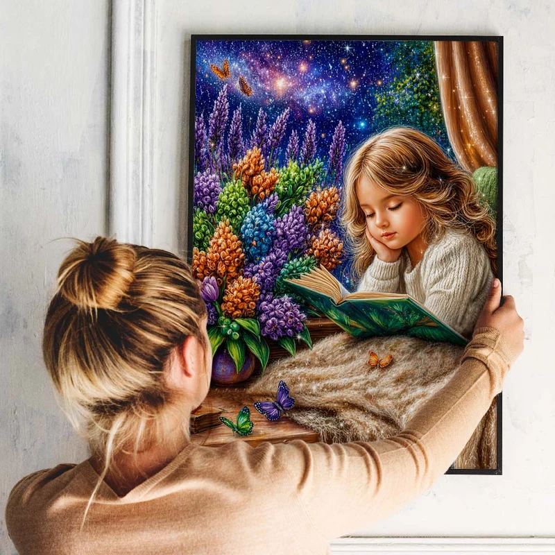 5D Diamond Painting – Magische Lesestunde