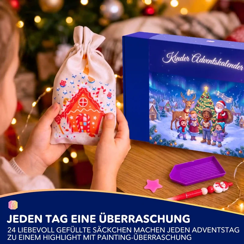Diamond Painting Adventskalender Kinder 2026 (Vorbestellung)
