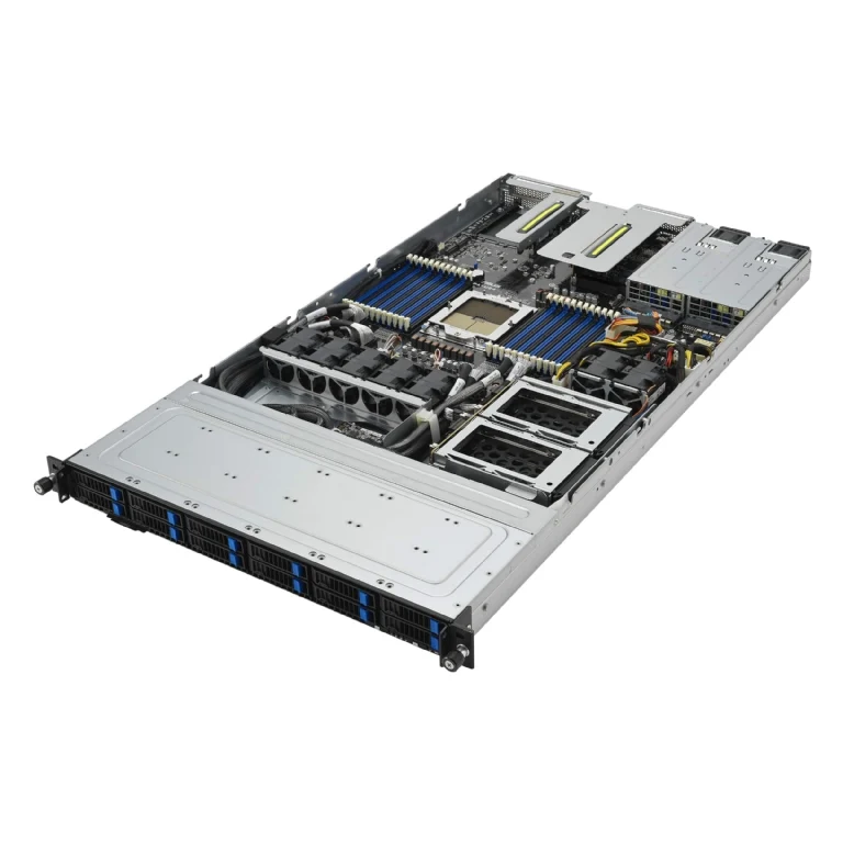 ASUS RS500A-E12-RS12U 1U Rackmount Single 9004 Series AMD EPYC Server - 12x Hot-Swap Bays - Redundant PSU