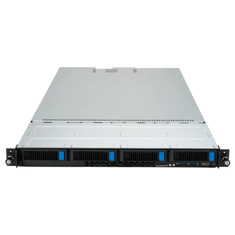 ASUS RS501A-E12-RS4 1U Rackmount Single 9005 Series AMD EPYC Server - 4x Hot-Swap Bays - GPU Support - Redundant PSU