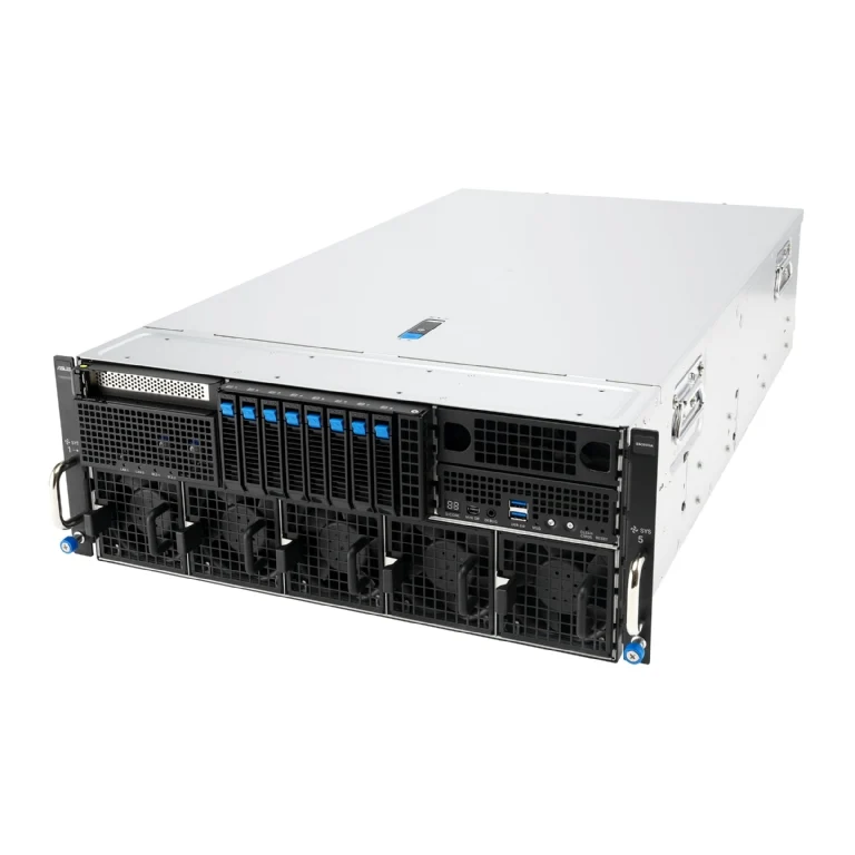 ASUS ESC8000A-E13 4U Rackmount Dual 9005 Series AMD EPYC GPU Server - 8x Hot-Swap Bays - 8x GPU Support - Redundant PSU