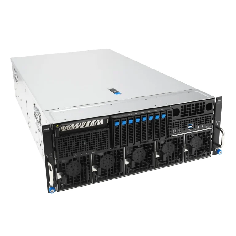 ASUS ESC8000A-E13 4U Rackmount Dual 9005 Series AMD EPYC GPU Server - 8x Hot-Swap Bays - 8x GPU Support - Redundant PSU