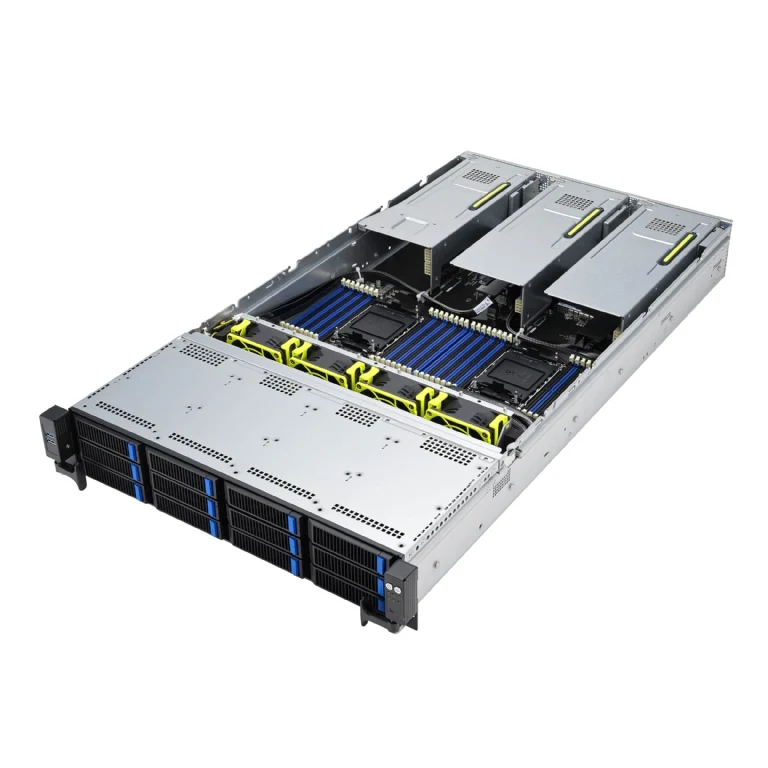 ASUS RS720-E11-RS12U 2U Rackmount Dual 4th Gen Intel Xeon Scalable Server - 12x Hot-Swap Bays - Redundant PSU