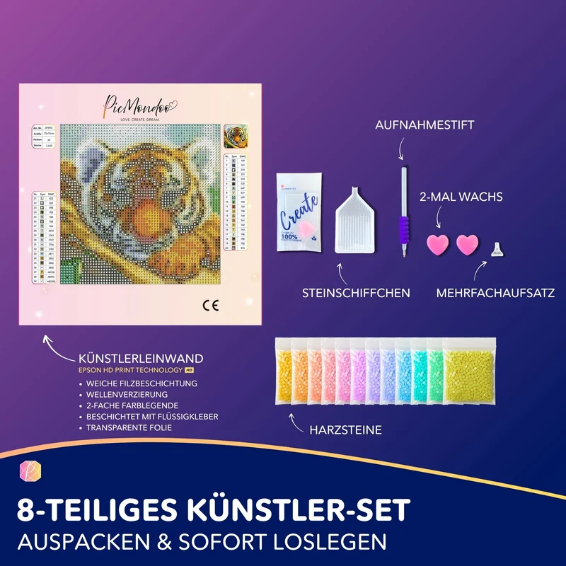 Diamond Painting Mini - Tigerbaby