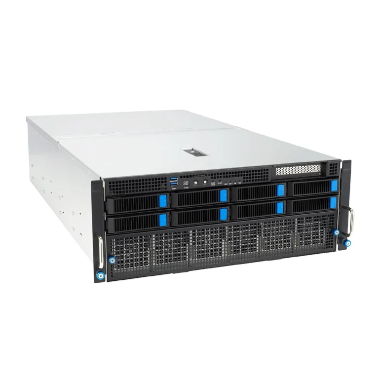 ASUS ESC8000A-E12P 4U Rackmount Dual 9005 Series AMD EPYC GPU Server - 8x Hot-Swap Bays - 8x GPU Support - Redundant PSU