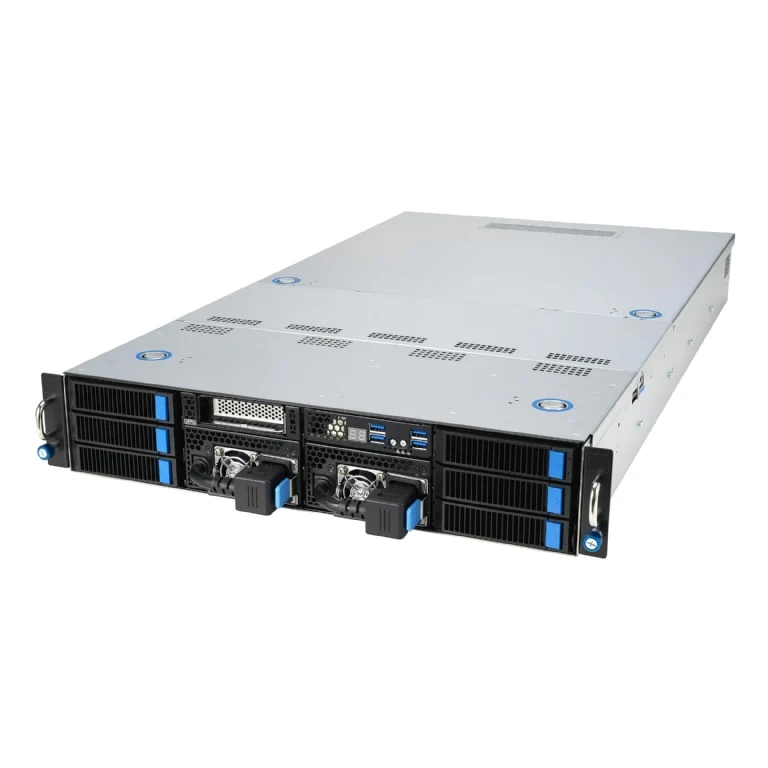 ASUS ESC4000-E11 2U Rackmount Dual Intel 4th Gen Xeon Scalable GPU Server - 6x Hot-Swap Bays - 8x GPU Support - Dual 2600W PSU