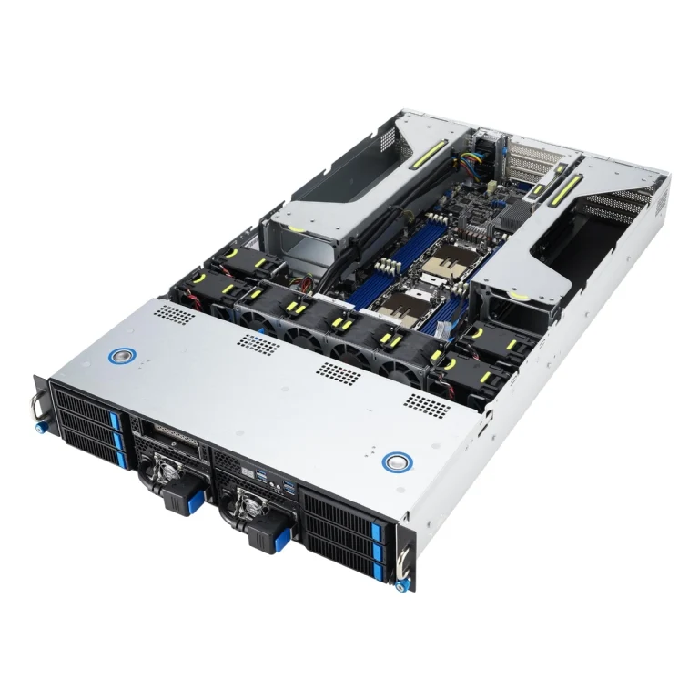 ASUS ESC4000-E11 2U Rackmount Dual Intel 4th Gen Xeon Scalable GPU Server - 6x Hot-Swap Bays - 8x GPU Support - Dual 2600W PSU