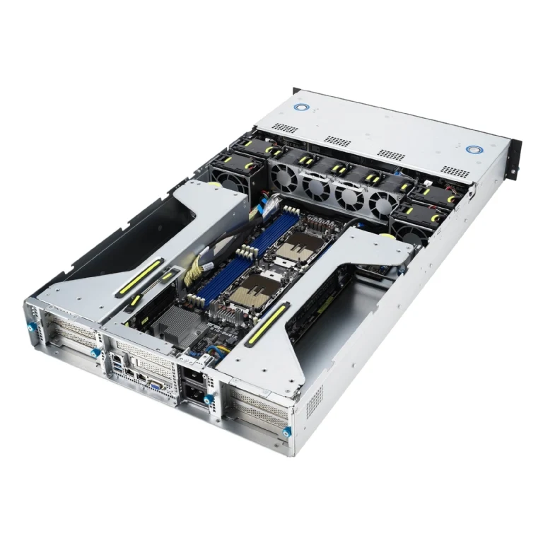ASUS ESC4000-E11 2U Rackmount Dual Intel 4th Gen Xeon Scalable GPU Server - 6x Hot-Swap Bays - 8x GPU Support - Dual 2600W PSU