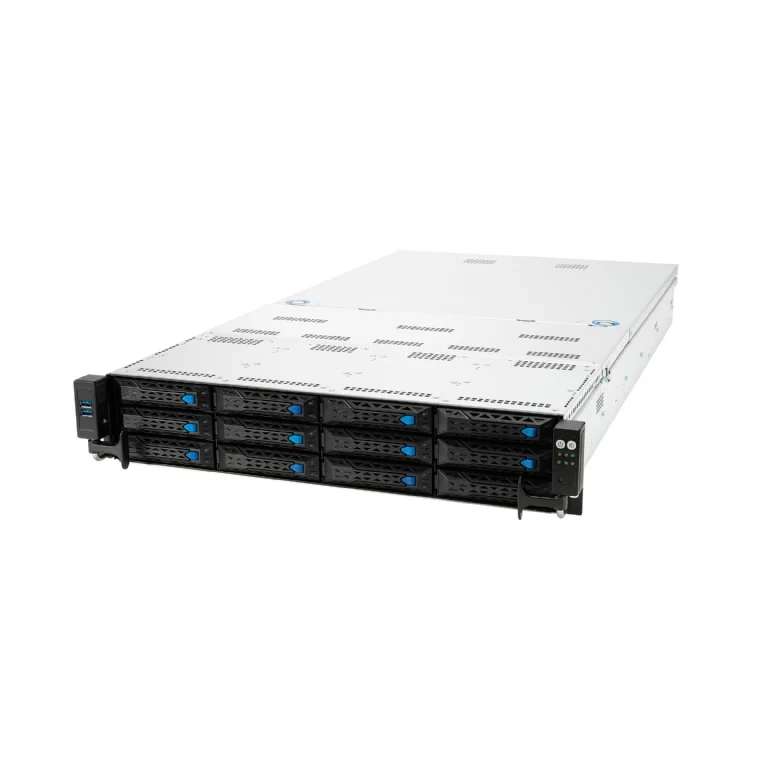 ASUS RS520A-E11-RS12U 2U Rackmount Single 7003 Series AMD EPYC Server - 2x GPU Support - 12x Hot-Swap Bays - Redundant PSU