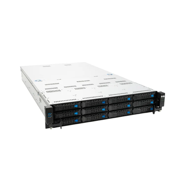 ASUS RS520A-E11-RS12U 2U Rackmount Single 7003 Series AMD EPYC Server - 2x GPU Support - 12x Hot-Swap Bays - Redundant PSU