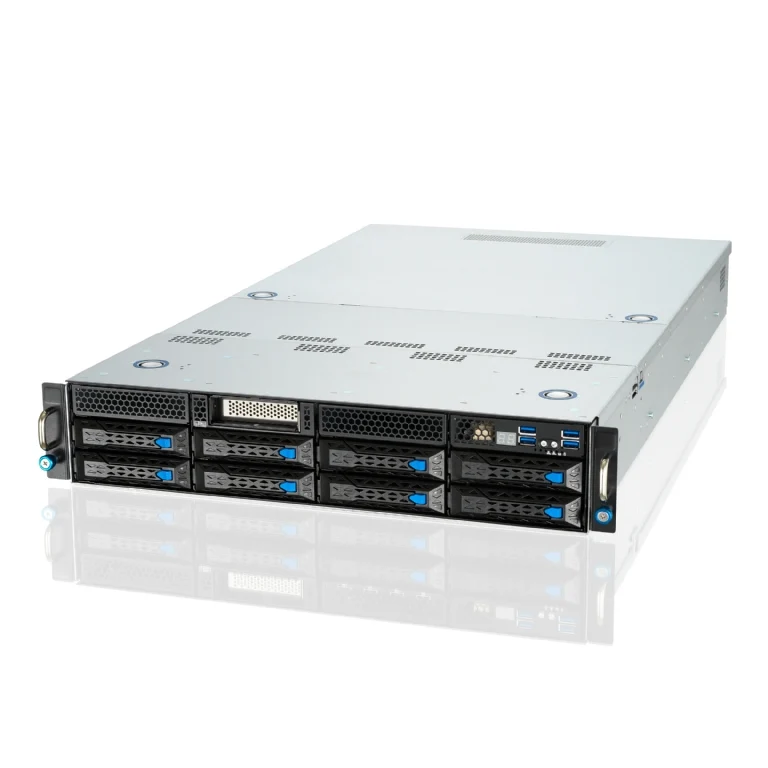 ASUS ESC4000A-E11 2U Rackmount Single 7002/7003 Series AMD EPYC GPU Server - 8x Hot-Swap Bays - 8x GPU Support - Dual 2200W PSU