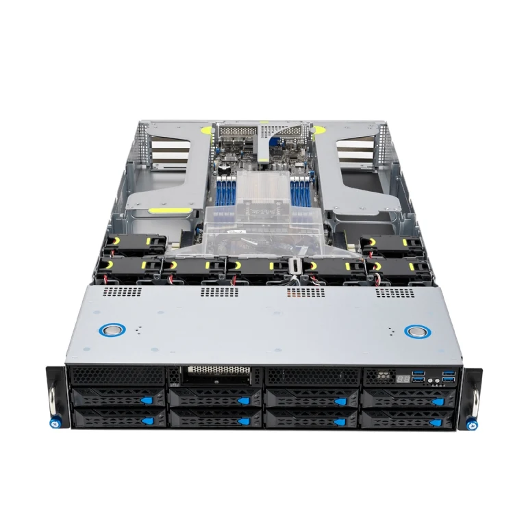 ASUS ESC4000A-E11 2U Rackmount Single 7002/7003 Series AMD EPYC GPU Server - 8x Hot-Swap Bays - 8x GPU Support - Dual 2200W PSU