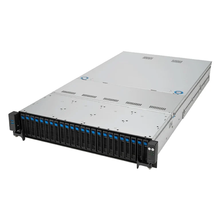 ASUS RS521A-E12-RS24U 2U Rackmount Single 9005 Series AMD EPYC Server - 24x All-Flash Hot-Swap Bays - GPU Support - Redundant PSU