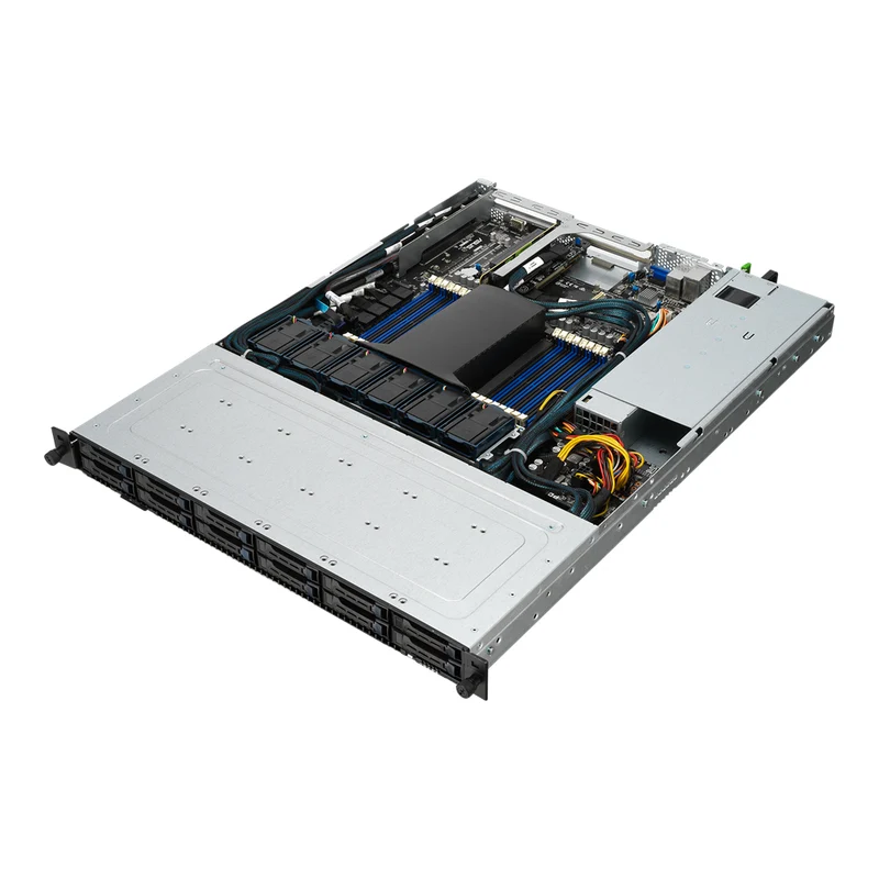 ASUS RS500A-E10-RS12U 1U Rackmount Single 7002/7003 Series AMD EPYC Server - 12x Hot-Swap Bays - Redundant PSU