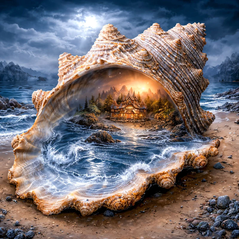 5D Diamond Painting – Magisches Tor der Ozeanseele