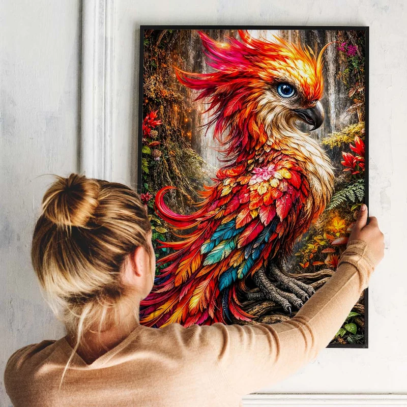5D Diamond Painting – Kaelion Hüter des Flammenwaldes