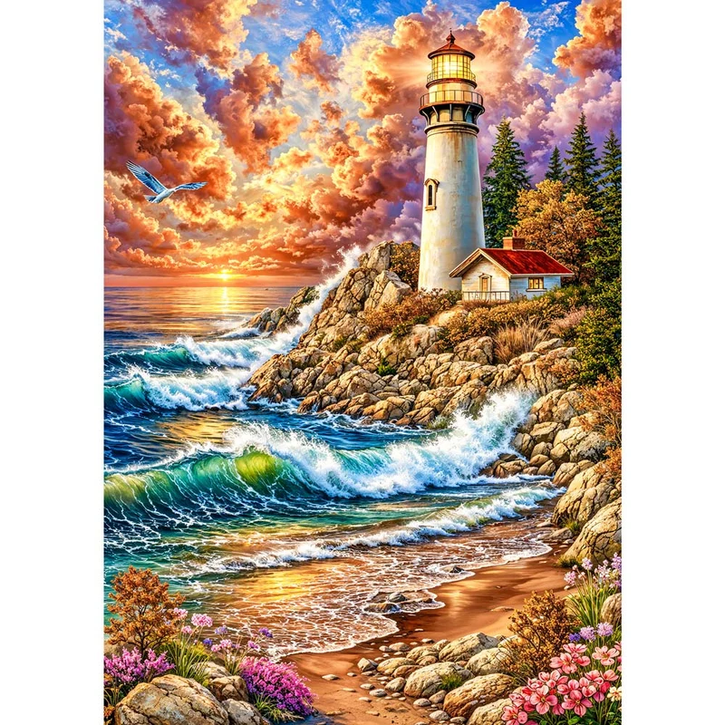 5D Diamond Painting – Aurelia Licht der Küstenwacht