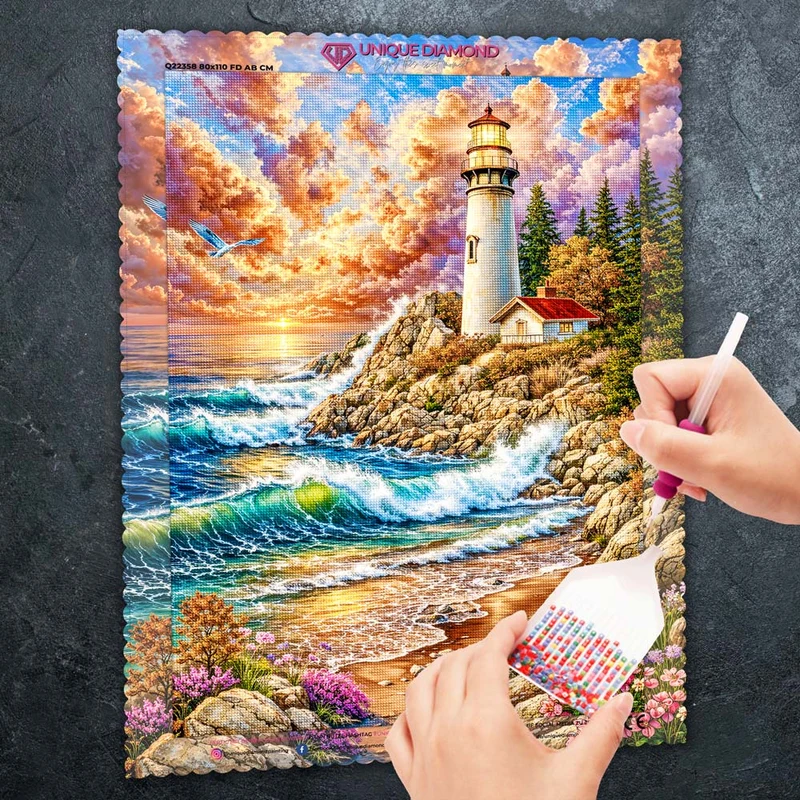 5D Diamond Painting – Aurelia Licht der Küstenwacht