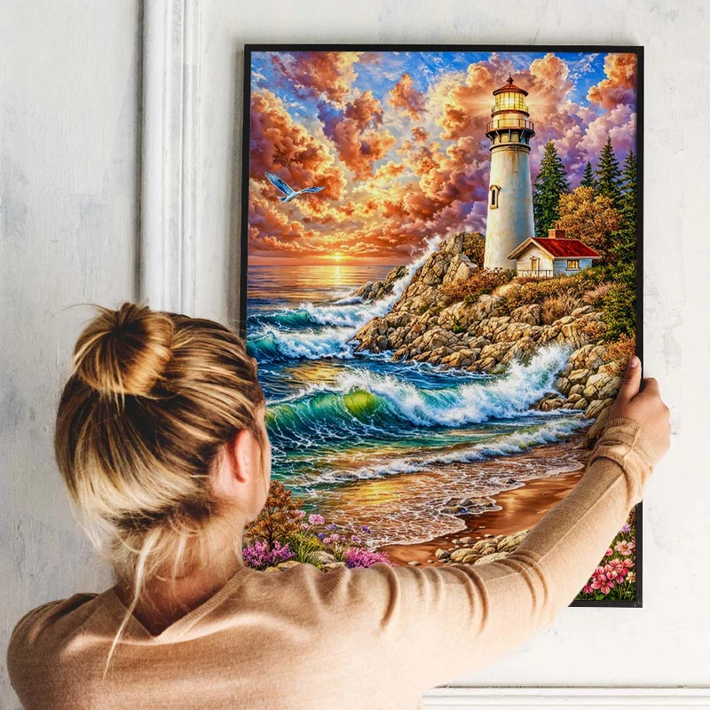 5D Diamond Painting – Aurelia Licht der Küstenwacht