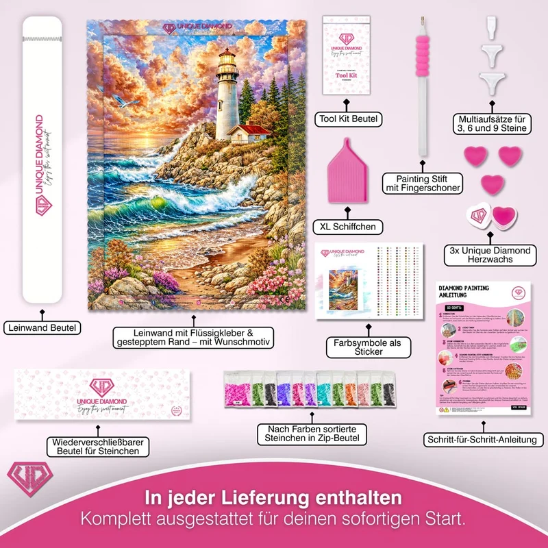 5D Diamond Painting – Aurelia Licht der Küstenwacht