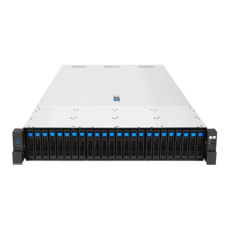 ASUS RS720-E12-RS24G 2U Rackmount Dual Intel Xeon 6 Scalable Server - 24x All-Flash Hot-Swap Bays - GPU Support - Redundant PSU