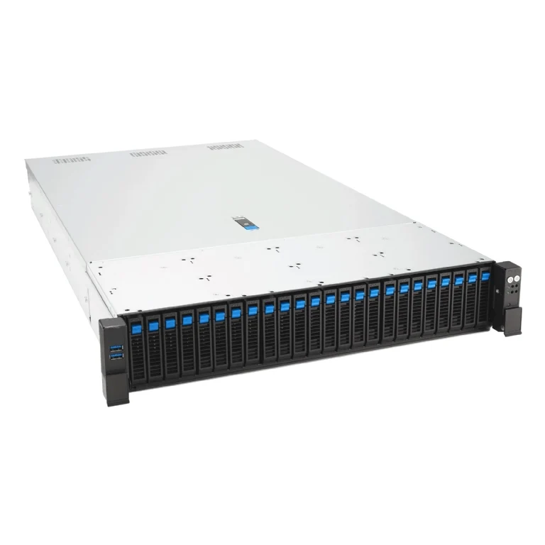 ASUS RS720-E12-RS24G 2U Rackmount Dual Intel Xeon 6 Scalable Server - 24x All-Flash Hot-Swap Bays - GPU Support - Redundant PSU