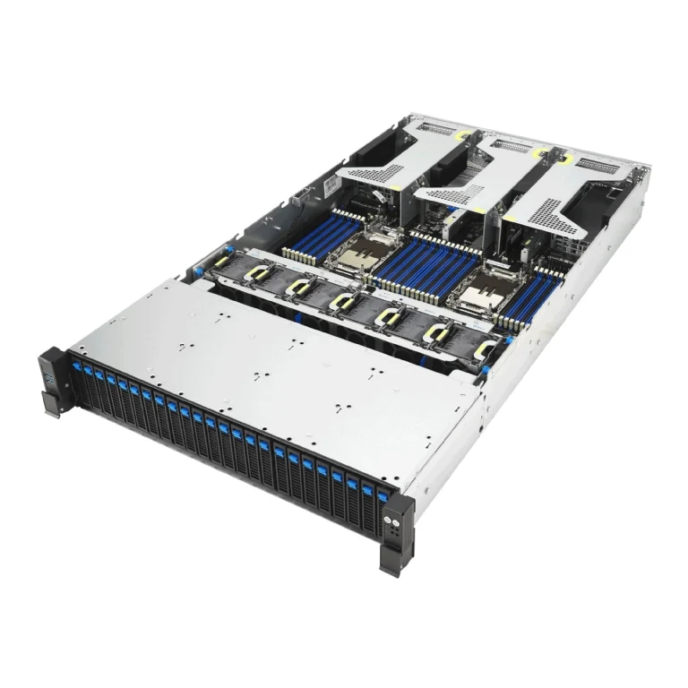 ASUS RS720-E12-RS24G 2U Rackmount Dual Intel Xeon 6 Scalable Server - 24x All-Flash Hot-Swap Bays - GPU Support - Redundant PSU