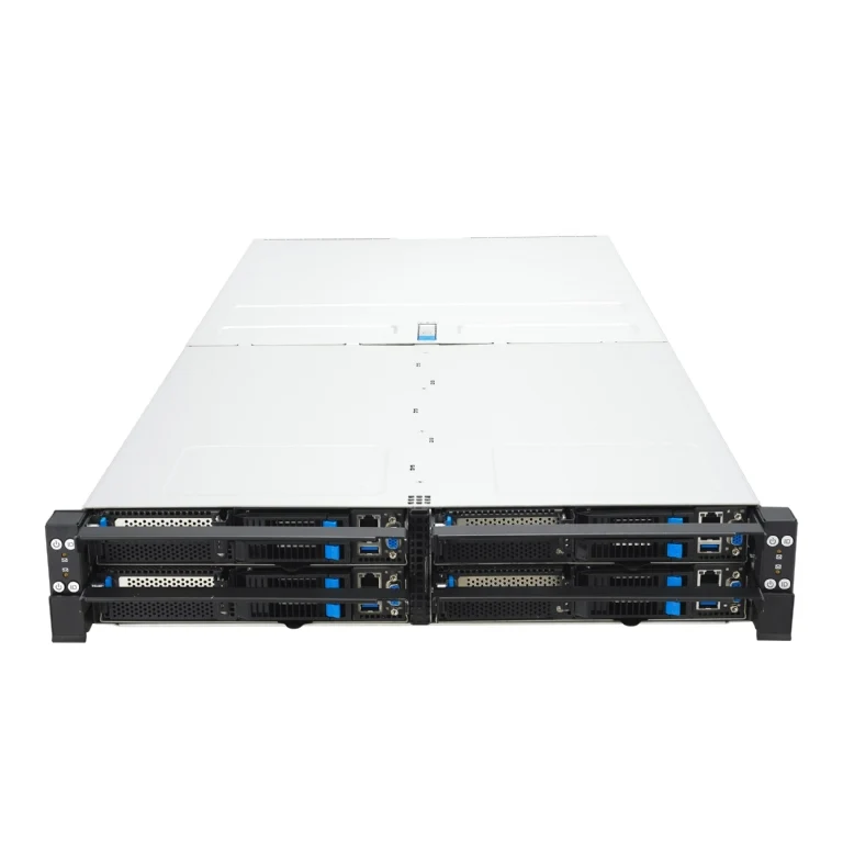 ASUS RS520QA-E13-RS8U 2U Quad Node Rackmount Single 9005 Series AMD EPYC Server - 8x Hot-Swap Bays - Redundant PSU