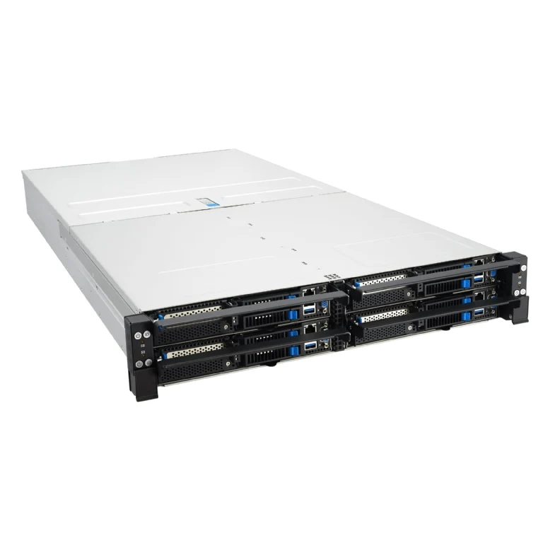 ASUS RS520QA-E13-RS8U 2U Quad Node Rackmount Single 9005 Series AMD EPYC Server - 8x Hot-Swap Bays - Redundant PSU