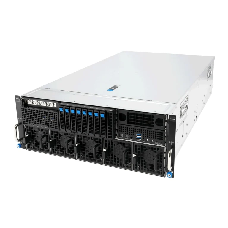ASUS ESC8000-E12 4U Rackmount Dual Intel Xeon 6 Scalable GPU Server - 8x Hot-Swap Bays - 8x GPU Support - Redundant PSU