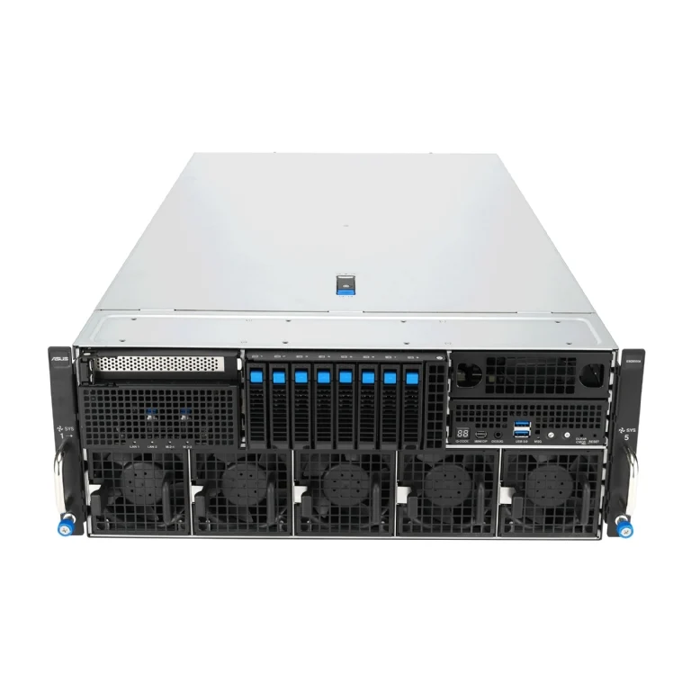 ASUS ESC8000-E12 4U Rackmount Dual Intel Xeon 6 Scalable GPU Server - 8x Hot-Swap Bays - 8x GPU Support - Redundant PSU