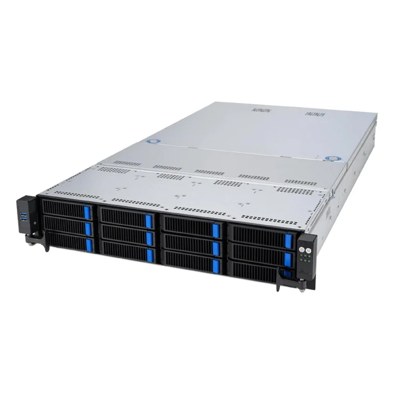 ASUS RS521A-E12-RS12U 2U Rackmount Single 9005 Series AMD EPYC Server - 12x Hot-Swap Bays - Redundant PSU