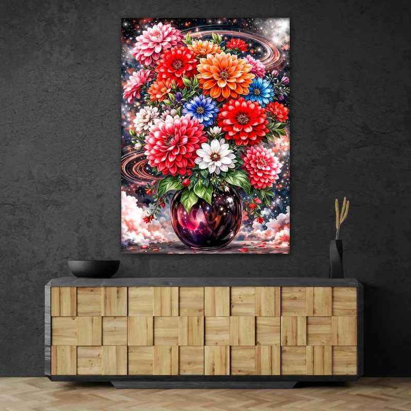 5D Diamond Painting – Celestia Blüten der Galaxie